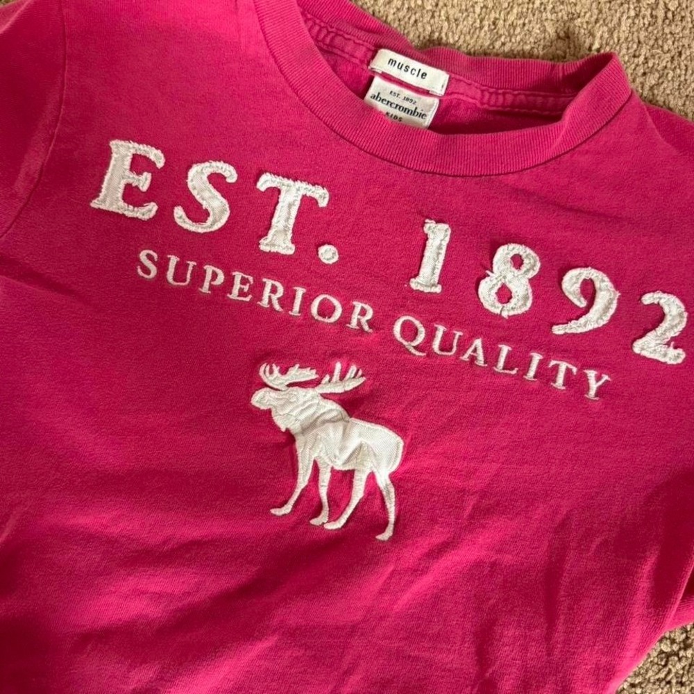Y2K 2000s Pink Abercrombie & Fitch top - Picture 5 of 6